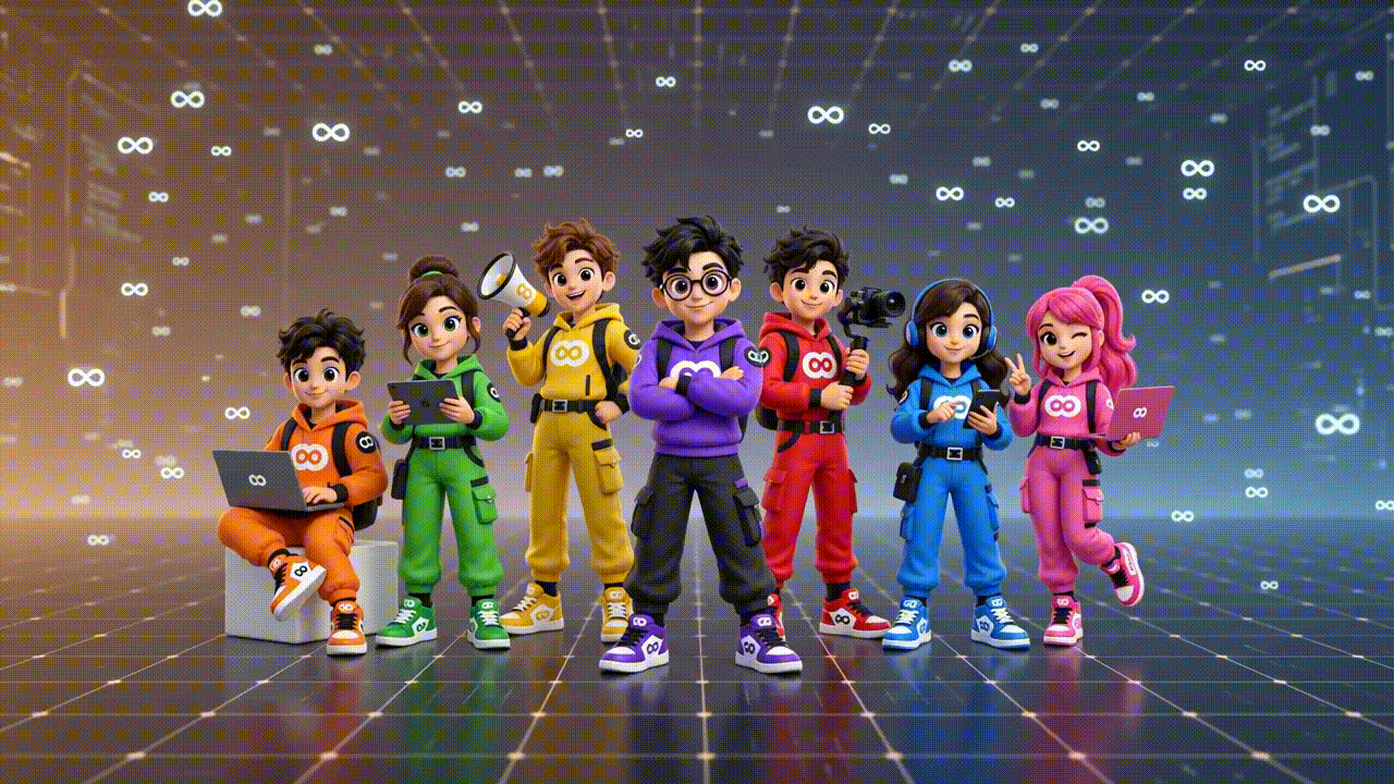 Cosmic Digital Workforce Background